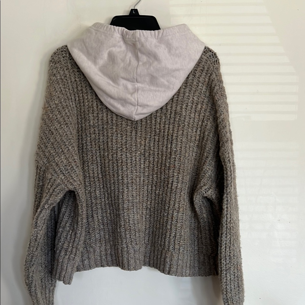 Aerie Offline Knit Sweater in Cream and Brown - Picture 7 of 10